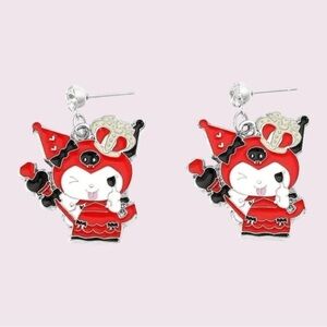 Kuromi Poker Kingdom Dangle Earrings​​